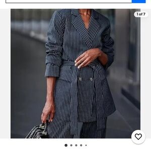 Sky Captain Striped Women's Blazer